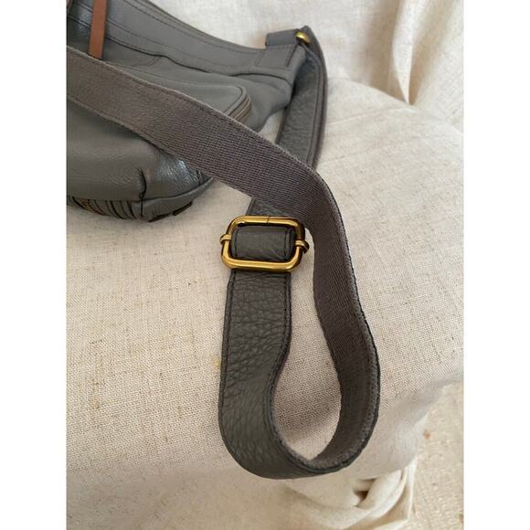 Fossil Gray Leather Crossbody Satchel Bag - Picture 11 of 11